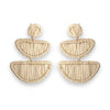 Iraca Palm Straw Earrings 15