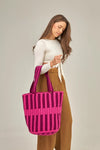 Pink Tecla Extra Large Wayuu Tote Bag