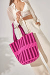 Pink Tecla Extra Large Wayuu Tote Bag