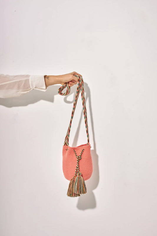 Salmon Mini Wayuu Bag