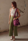 Palma Berry Medium Wayuu Crochet Bag