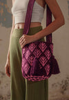 Palma Berry Medium Wayuu Crochet Bag