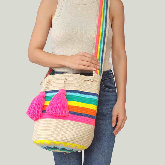 Large Wayuu Mochila Bag Ref 1023-27