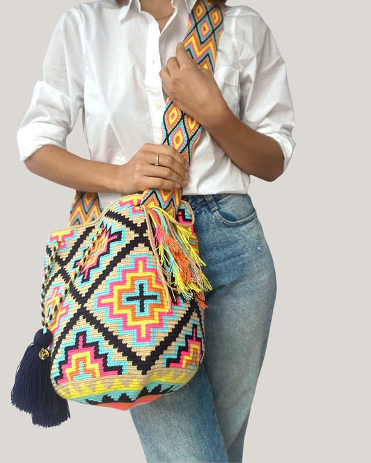 Bahamas Large Wayuu Crochet Bag