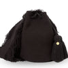 Handcrafted  black main Wayuu crochet bag made by indigenous artisans in Colombia