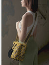 Leopard Medium Wayuu Crochet Bag