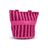 Pink stripes handmade Wayuu bag crafted by indigenous female artisans from Colombia- Lombia+Co.