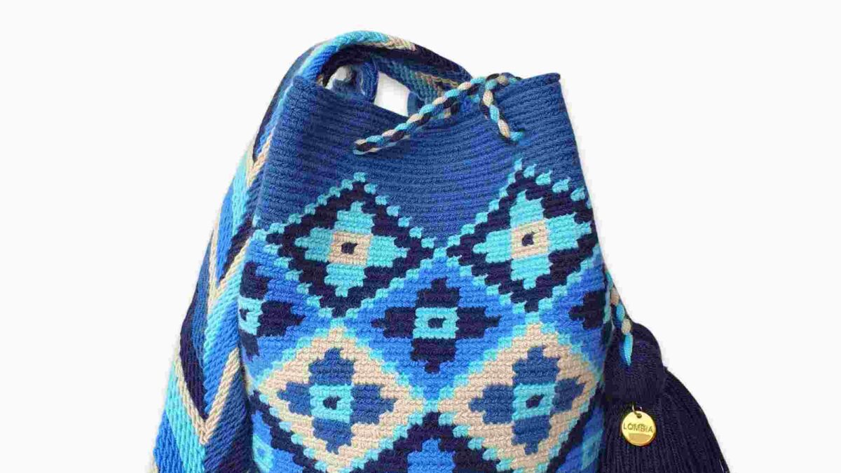 Medium 2024 lime Wayuu Mochila 4 Tassels - Crossbody